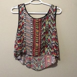 Multi colored Angle top